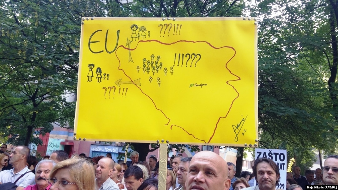 Transparent sa prosvjeda bh. građana, 2015.
