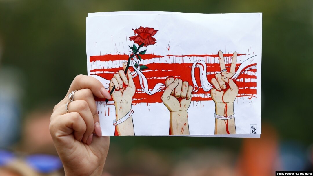 Білорусь. Під час протесту проти режиму Олександра Лукашенка в місті Солігорську, 19 серпня 2020 року