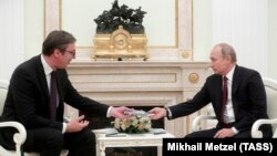 Александр Вучич жана Владимир Путин. Москва, 2-октябрь, 2018-жыл.