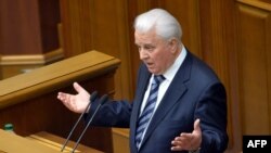 Leonid Kravciuk vorbind astăzi in parlament, 29 ian., 2014