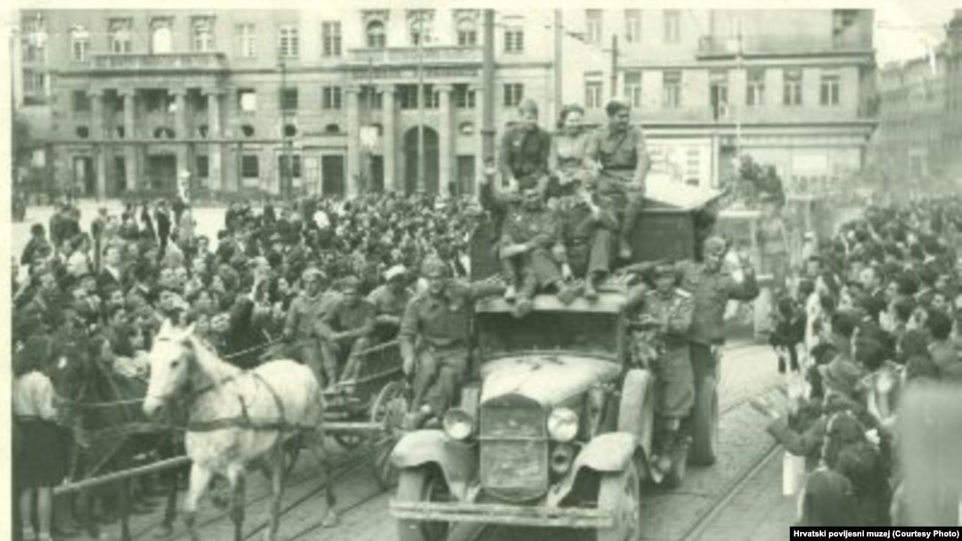 Partizani ulaze u Zagreb 8. maja 1945.