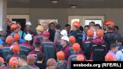 Страйк шахтараў у Салігорску 17 жніўня 