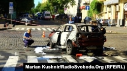 Автомобіль, у якому загинув журналіст Павло Шеремет