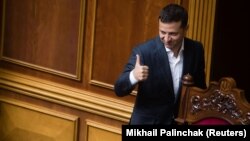 Президент Володимир Зеленський у сесійній залі Верховної Ради України. Київ, 3 вересня 2019 року