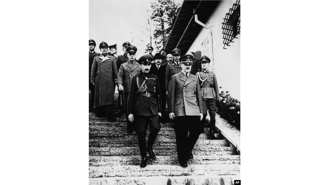 Bugarski kralj Boris III sa Adolfom Hitlerom u Njemačkoj u junu 1941.