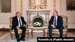 Ресей президенті Владимир Путин және Қазақстанның бұрынғы басшысы Нұрсұлтан Назарбаев. Мәскеу облысы, 13 желтоқсан 2024 жыл.