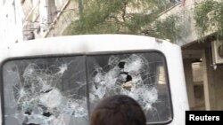 تصویر مربوط به ناآرامیهای ۲۵ مارس در نزدیکی دمشق است.