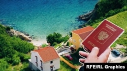 Російський паспорт та нерухомість у Криму. Колаж