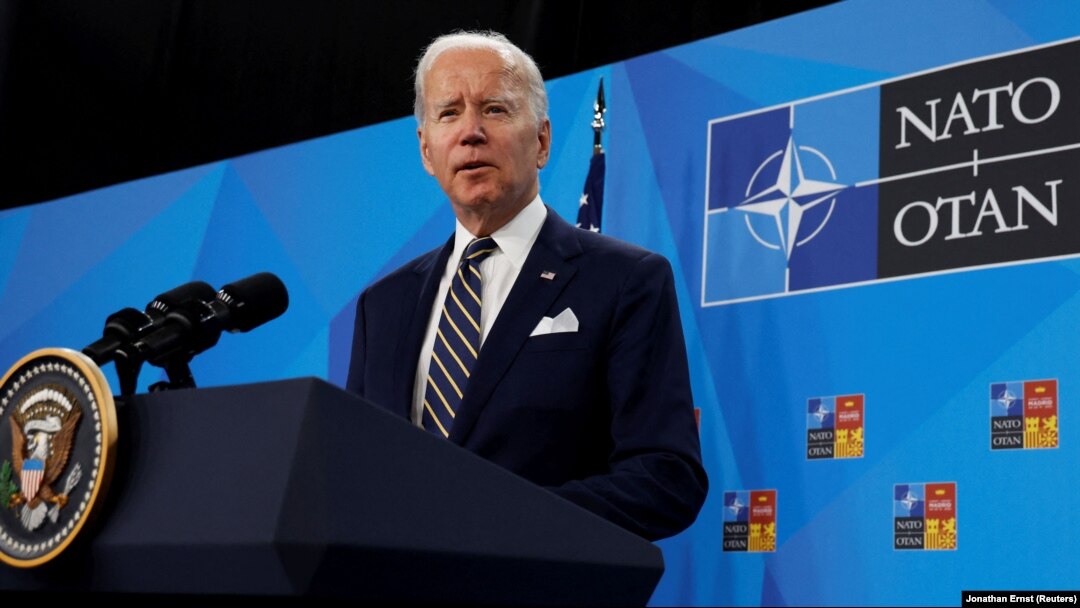 Президент США Джо Байден під час саміту НАТО. Мадрид, Іспанія, 30 червня 2022 року