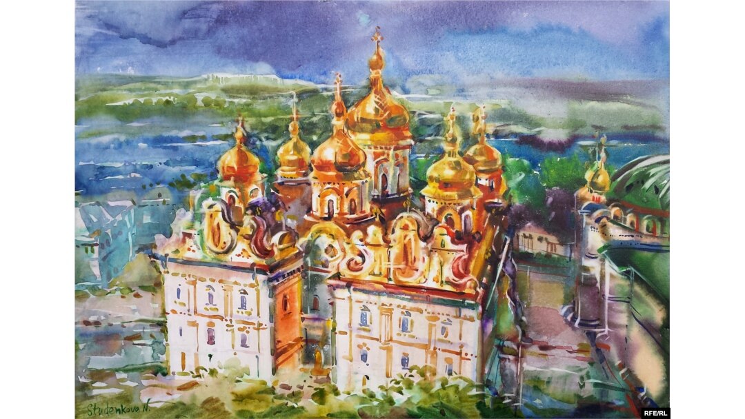 Наталія родом з Києва, малювала окрему серію про це місто