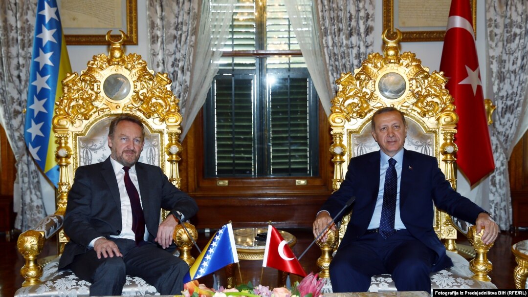 Član Predsjedništva BiH Bakir Izetbegović i turski predsjednik Redžep Tajib Erdogan u Istanbulu, april 2016.
