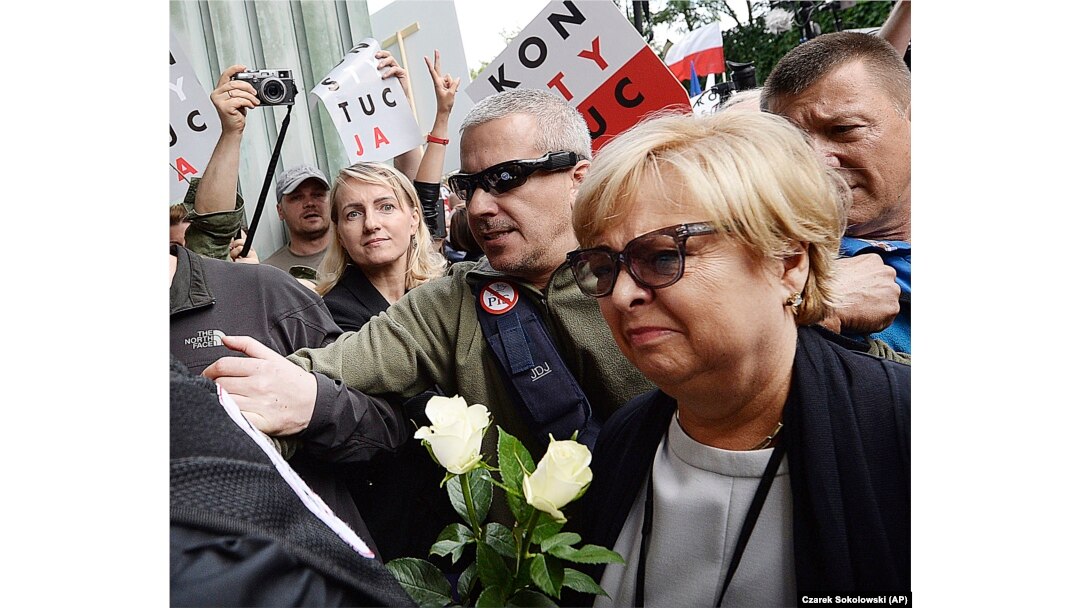 Голова Верховного суду Польщі Малгожата Герсдорф прибула до будівлі суду у Варшаві, 4 липня 2018 року
