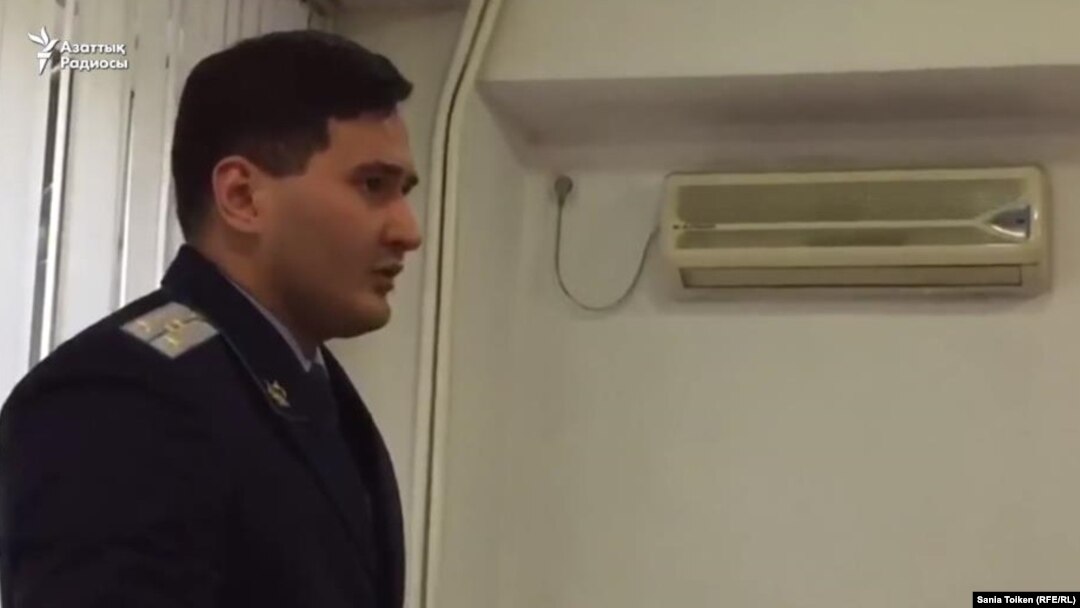 Прокурор Арман Оразбаков, государственный обвинитель на процессе Шухрата Кибирова. Алматы, 26 сентября 2017 года.