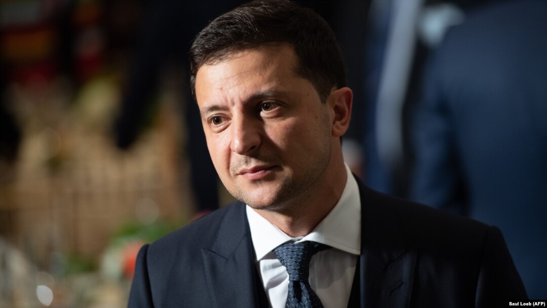 Ukrainian President Volodymyr Zelenskiy attends a luncheon during the 74th session of the UN General Assembly in New York on September 24.