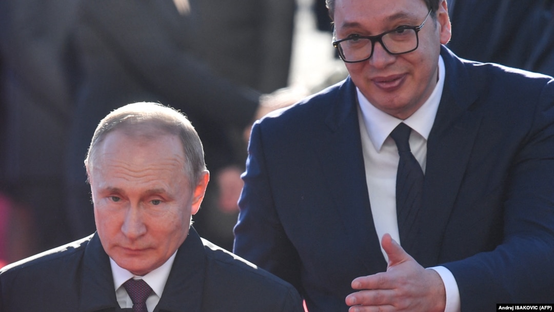 Predsednik Rusije Vladimir Putin i predsednik Srbije Aleksandare Vučić, Beograd, 17. januar 2019. 