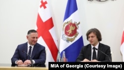 მარცხნიდან: ვახტანგ გომელაური და ირაკლი კობახიძე