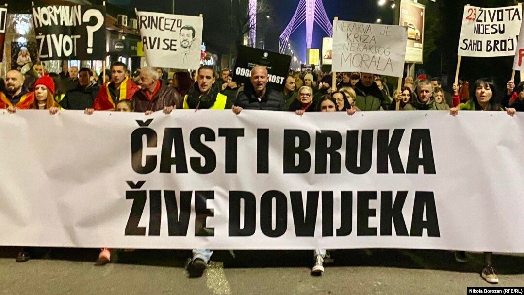 Protesti studenata i građana, Podgorica, 22. februara 2025.