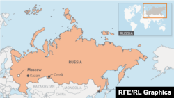 Mapa Rusija, ilustracija