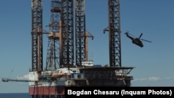 Platformă petrolieră în Marea Neagră.