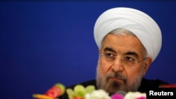  کنفرانس خبری حسن روحانی در چین