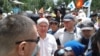 Kyrgyzstan, Rally against Corruption held in Bishkek, organized by KSDP - Almazbek Atambaev, june 8, 2019