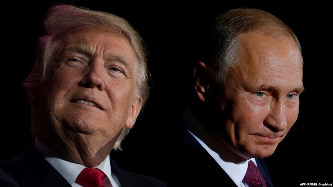 Дональд Трамп (Л) і Володимир Путін (комбіноване фото)