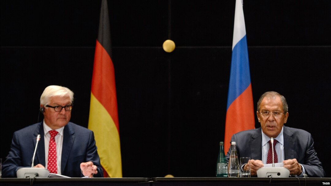 Зустріч міністрів закордонних справ Росії і Німеччини Сергія Лаврова та Франка-Вальтера Штайнмаєра. Єкатеринбург, 15 серпня 2016 року
