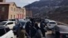 Armenia - Workers of Zangezur Copper-Molybdenum Combine continue their general strike, Kajaran, February 5, 2025.
