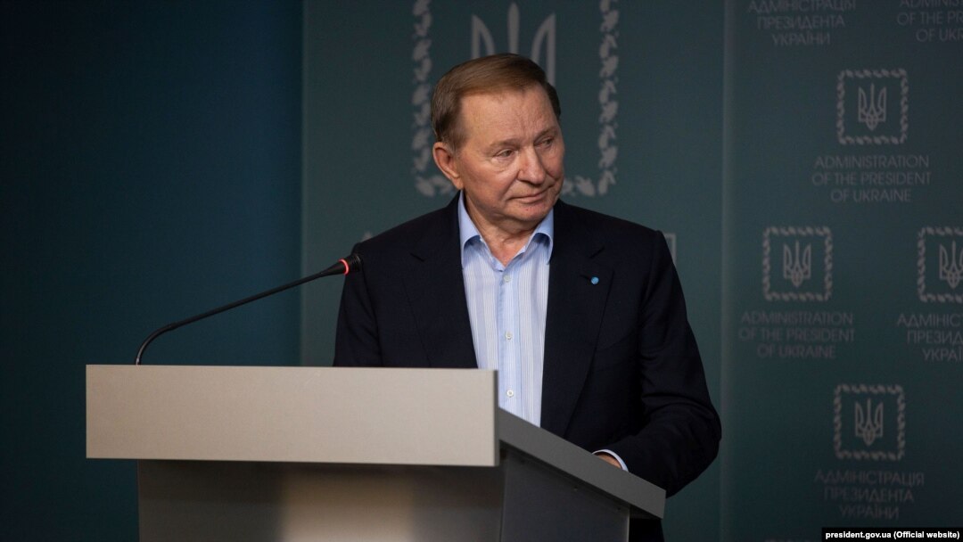 Колишній президент України Леонід Кучма, якого знову призначено головою української делегації на переговорах у Мінську, під час брифінгу в Києві, 3 червня 2019 року