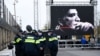 Сцена на акции сторонников Саакашвили у руставской тюрьмы