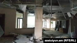 Ստեփանակերտի ծննդատունը ռմբակոծությունից հետո, 28-ը հոկտեմբերի, 2020