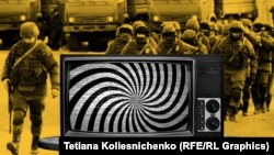 Російська пропаганда у Криму. Ілюстраційний колаж