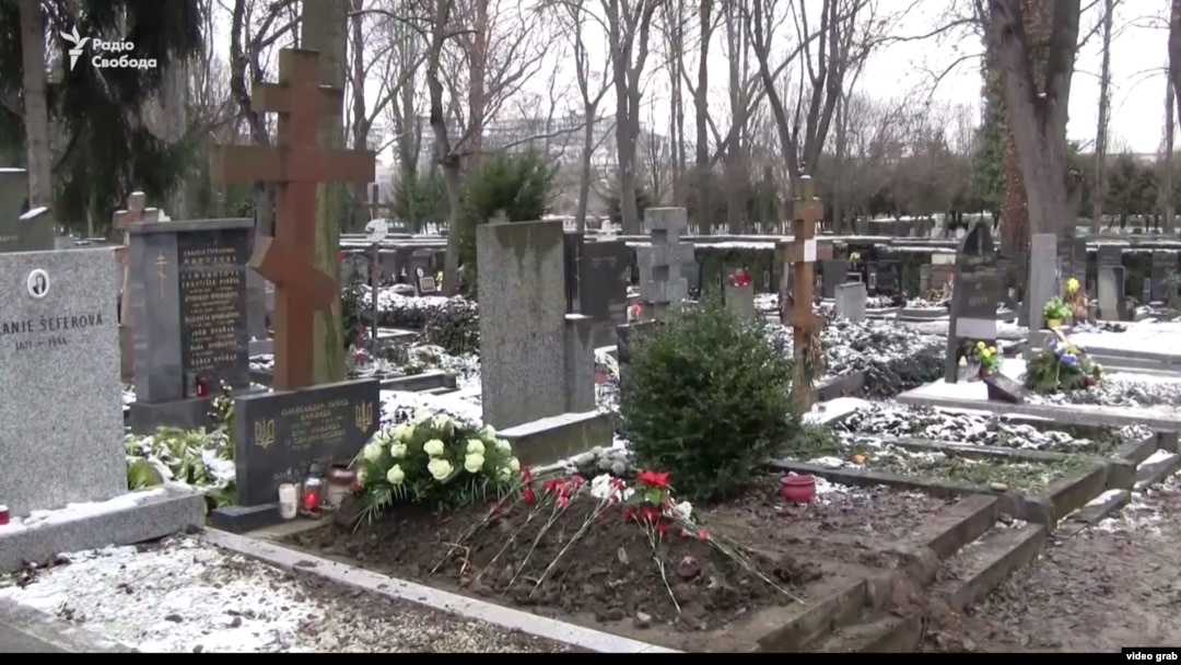 Могила Олександра Олеся, 3 січня 2017 року