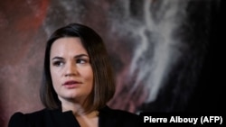 Svetlana Țihanovskaia a plecat în exil în Lituania imediat după alegerile prezidențiale din august 2020