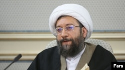صادق آملی لاریجانی، رئیس قوه قضائیه جمهوری اسلامی.