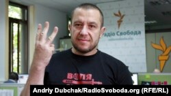 Темур Юлдашев після звільнення з полону. Редакція Радіо Свобода на Хрещатику. Київ, 25 травня 2014 року