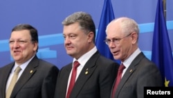 Belgija, Herman Van Rompej, Petro Porošenko i Žoze Manuel Barozo